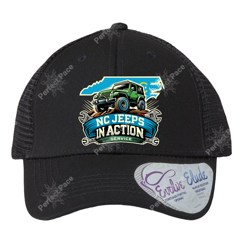 Infinity Ponytail Hat (NC Jeeps)