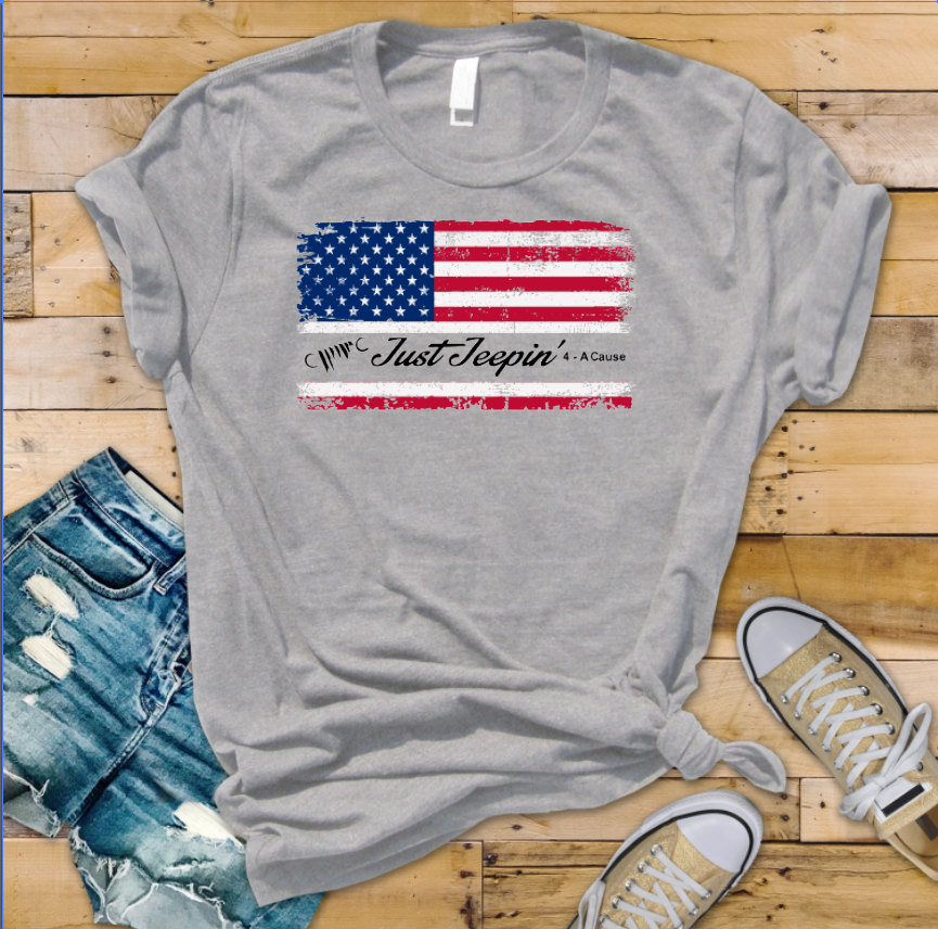 AMERICAN FLAG LOGO T-SHIRT (JJ4AC)