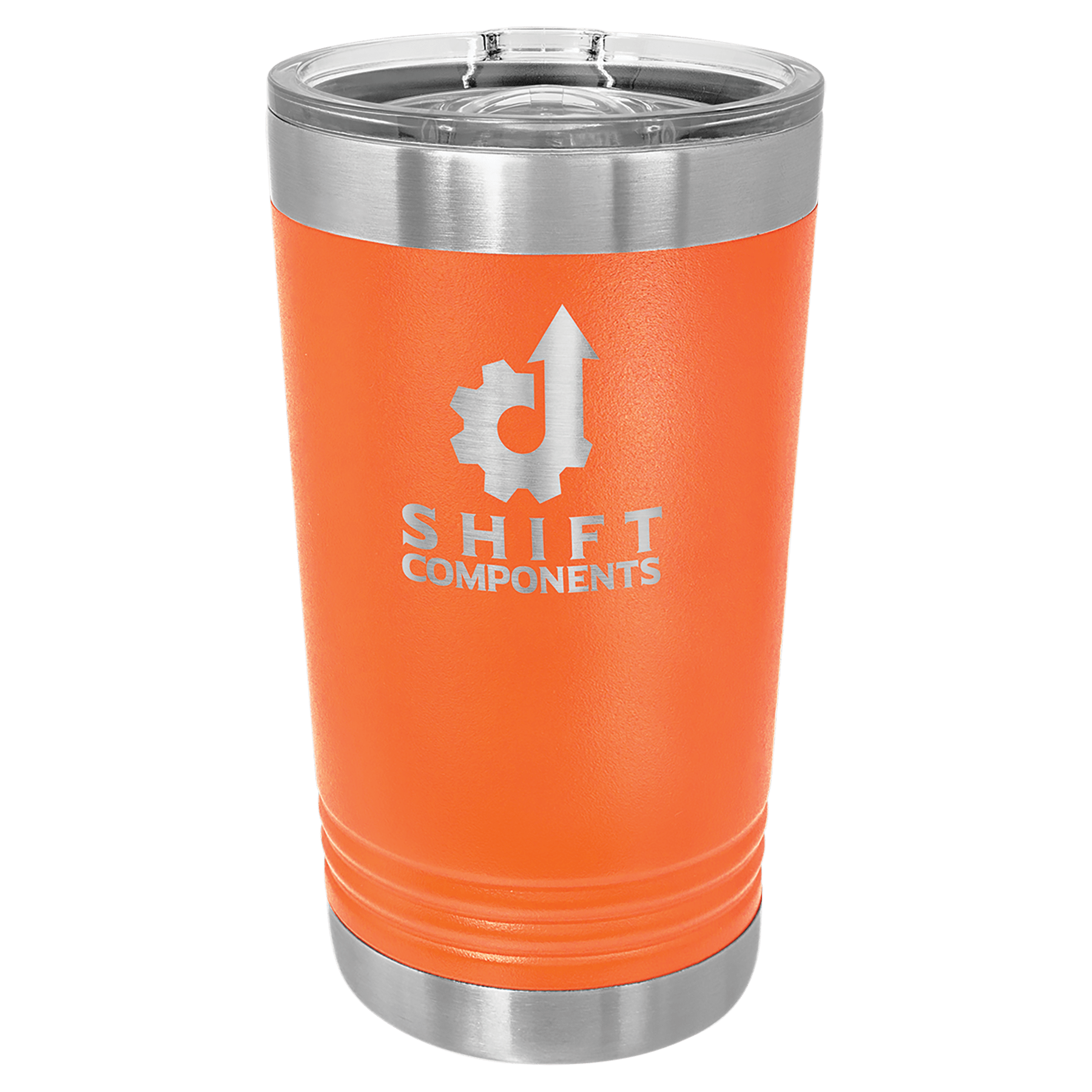 Polar Camel 16 oz. Stainless Steel Pint Tumbler with Slider Lid – Laser Engravable, Insulated Drinkware