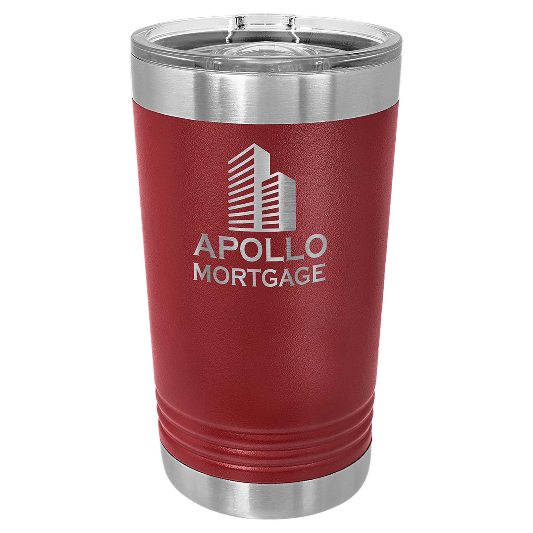 Polar Camel 16 oz. Stainless Steel Pint Tumbler with Slider Lid – Laser Engravable, Insulated Drinkware