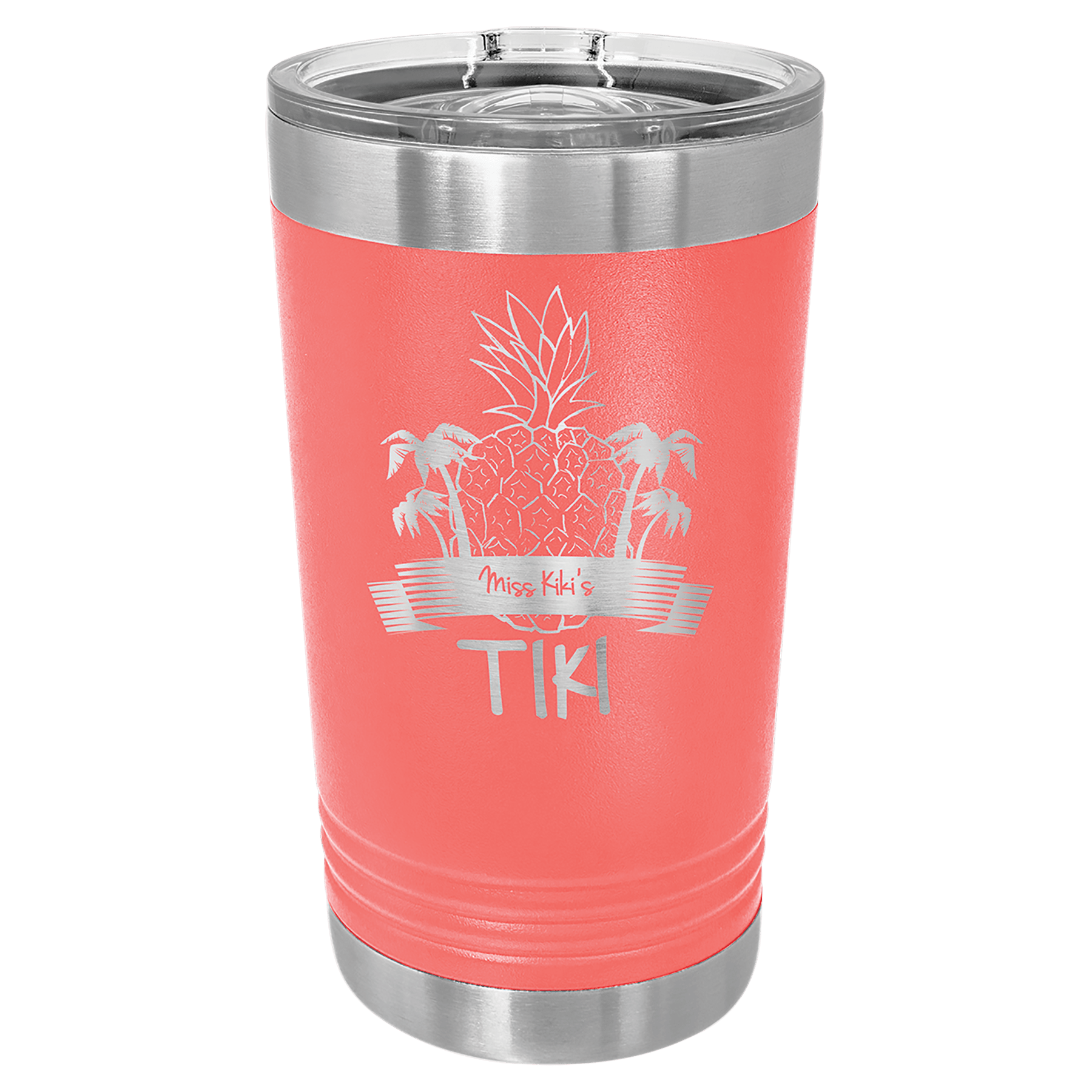 Polar Camel 16 oz. Stainless Steel Pint Tumbler with Slider Lid – Laser Engravable, Insulated Drinkware